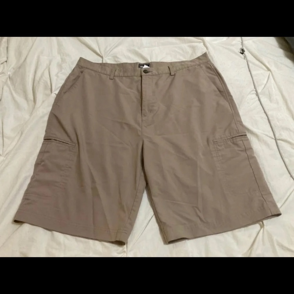 Adidas khaki golf shorts